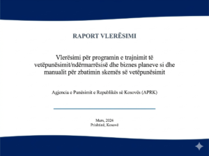 Evaluation of the training program and self-employment manual